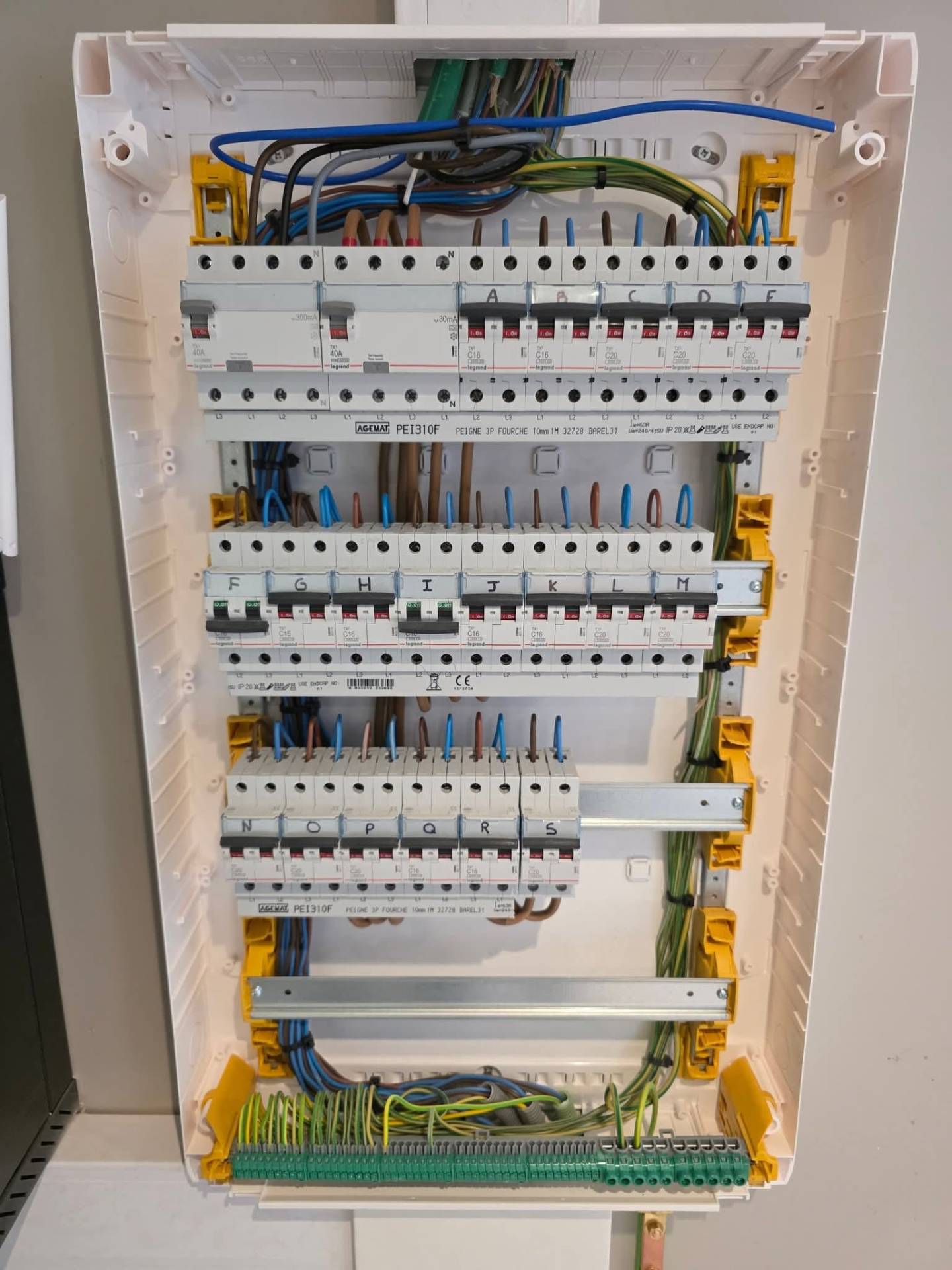 Tableau Legrand 3 rangées